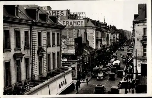 Ak Tours Indre et Loire, La Rue Nationale