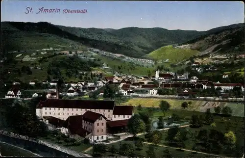 Ak Saint Amarin Sankt Amarin Elsass Haut Rhin, Panorama