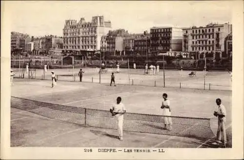 Ak Dieppe Seine Maritime, Les Tennis, Tennisplatz