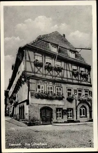 Ak Lutherstadt Eisenach in Thüringen, Lutherhaus, Fachwerkhaus