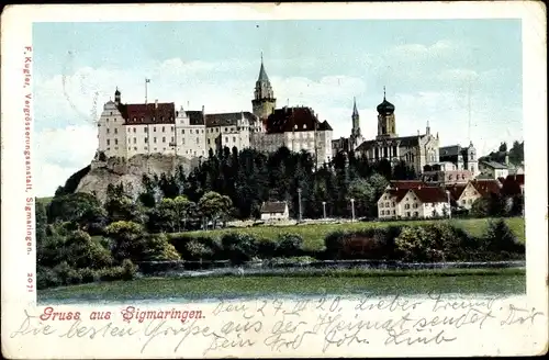 Ak Sigmaringen an der Donau Baden Württemberg, Schloss