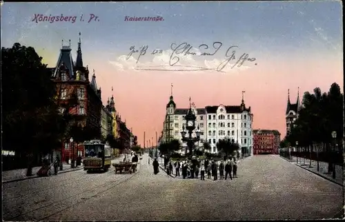 Ak Kaliningrad Königsberg Ostpreußen, Kaiserstraße