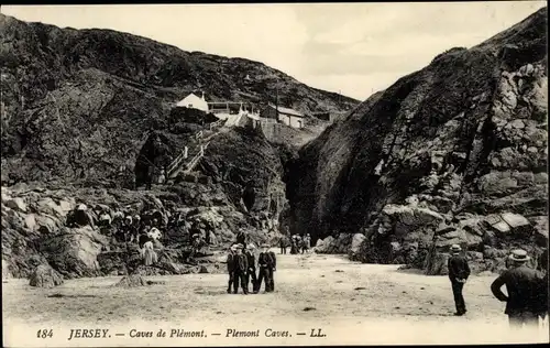 Ak Jersey Kanalinseln, Caves de Plemont, Plemont Caves