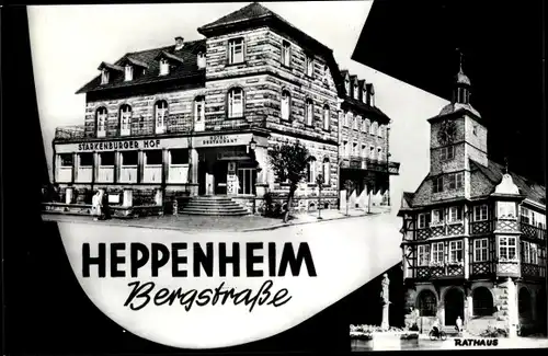 Ak Heppenheim an der Bergstraße Hessen, Hotel Starkenburger Hof