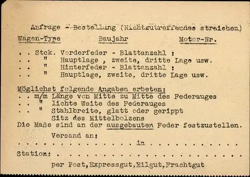 Ak Erfurt in Thüringen, Ottga Vertrieb, O. Gottwald, Anfrage, Bestellung