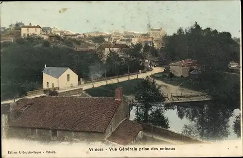 Ak Vihiers Maine et Loire, Vue generale