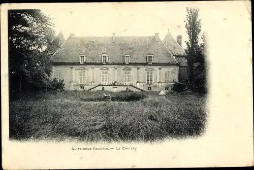 Ak Nuits sous Ravières Yonne, Le Chateau, Schloss