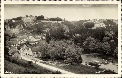 Ak Mailly le Chateau Yonne, Village du bas et les Pertuis