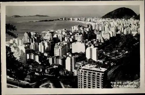 Ak Rio de Janeiro Brasilien, Copacabana, general view of the city