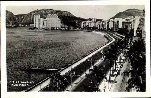 Ak Rio de Janeiro Brasilien, Flamengo, beach