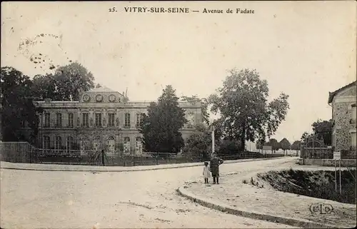 Ak Vitry sur Seine Val de Marne, Avenue de Fadate