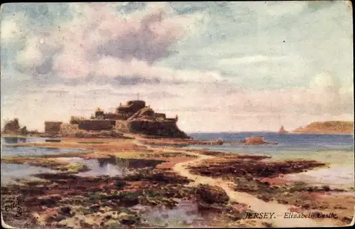 Künstler Ak Wimbush, Henry B., Jersey Kanalinseln, Elizabeth Castle