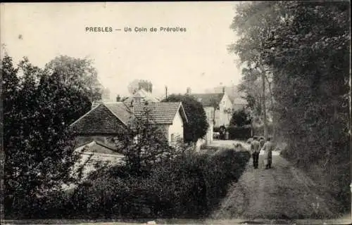 Ak Presles Courcelles Val d'Oise, Un Coin de Prerolles