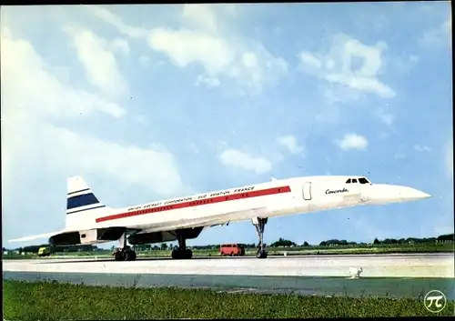 Ak Concorde der British Aircraft Corporation Sud Aviation France