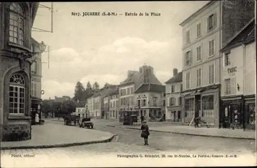 Ak Jouarre Seine et Marne, Entrée de la Place