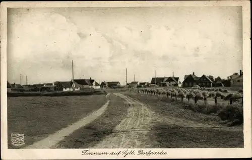 Ak Tinnum Sylt in Nordfriesland, Dorfpartie