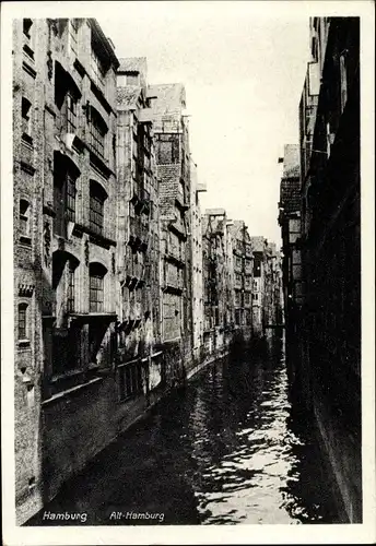 Ak Hamburg, Fleetpartie in der Altstadt