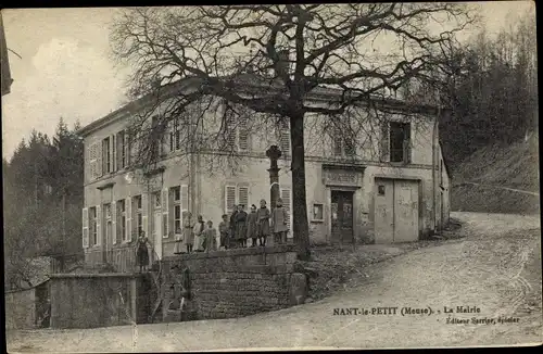 Ak Nant le Petit Lothringen Meuse, La Mairie