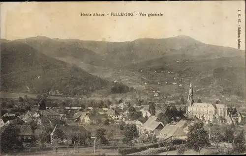 Ak Fellering Felleringen Elsass Haut Rhin, Vue générale