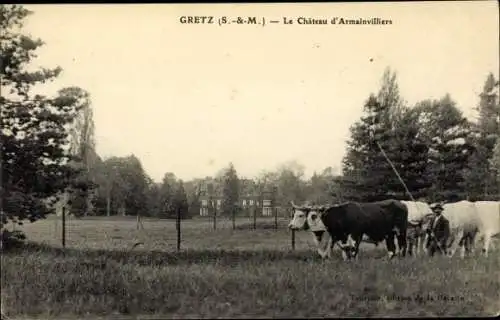 Ak Gretz Seine et Marne, Le Château d'Armainvilliers
