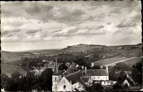 Ak Chavignol Cher, Vue générale, Sancerre, Viaduc