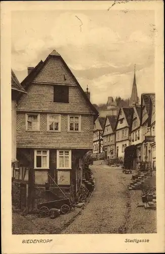 Ak Biedenkopf an der Lahn, Stadtgasse