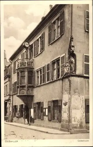 Ak Guebwiller Gebweiler Elsaß Elsass Haut Rhin, Ansicht eines Wohnhauses