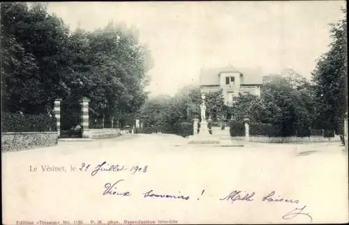 Ak Le Vesinet Yvelines, Un Rue