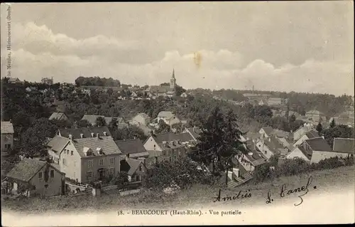 Ak Beaucourt Territoire de Belfort, Vue générale