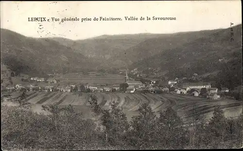 Ak Lepuix Territoire de Belfort, Vue générale prise de Fainitorre, Vallée de la Savoureuse
