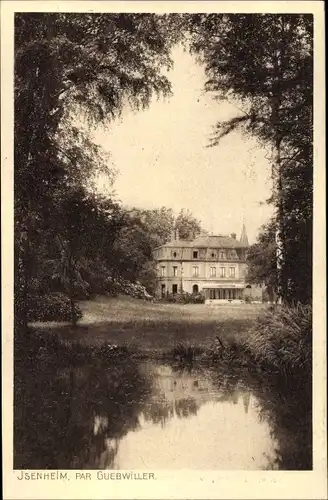 Ak Issenheim Isenheim Elsass Haut Rhin, Vue de la Maison