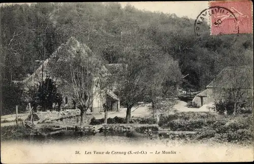 Ak Les Vaux de Cernay Yvelines, Le Moulin