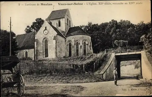Ak Vaux sur Seine Yvelines, L'Eglise