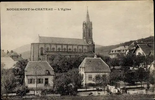 Ak Rougemont le Chateau Territoire de Belfort, L'Eglise