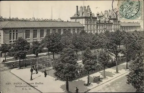 Ak Paris XV., Lycee Buffon, Boulevard Pasteur