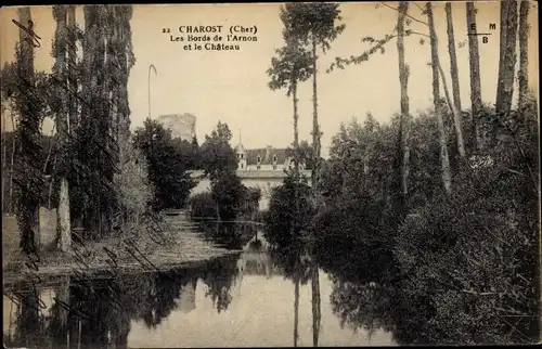 Ak Charost Cher, Bords de l'Arnon, Chateau