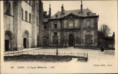 Ak Caen Calvados, Le Lycée Malherbe