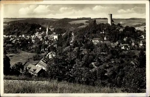 Ak Bad Lobenstein in Thüringen, Panorama von der Mathildenhöhe