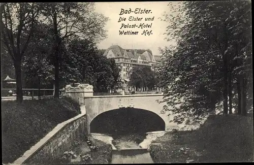 Ak Bad Elster im Vogtland, Palast Hotel Wettiner Hof