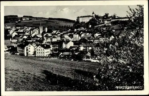 Ak Vimperk Winterberg Böhmerwald Südböhmen, Gesamtansicht