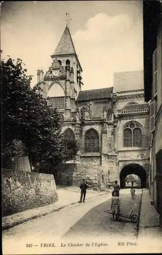 Ak Triel Yvelines, Le Clocher de l'Eglise