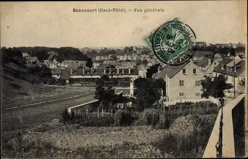 Ak Beaucourt Territoire de Belfort, Vue générale
