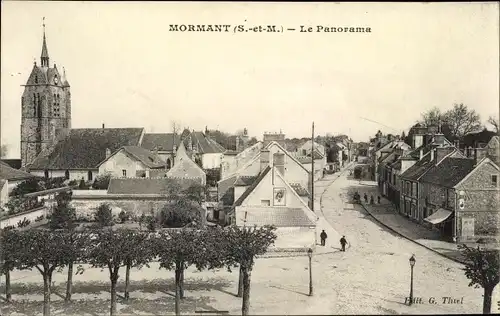 Ak Mormant Seine et Marne, Le Panorama