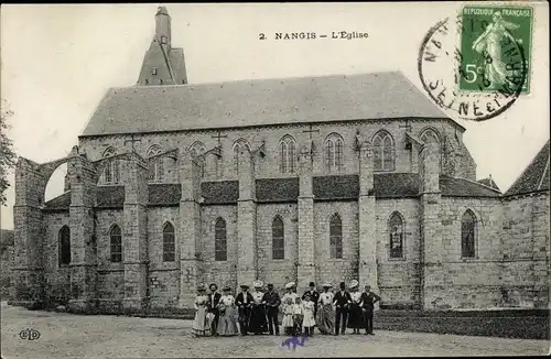 Ak Nangis Seine et Marne, Vue de l'Église