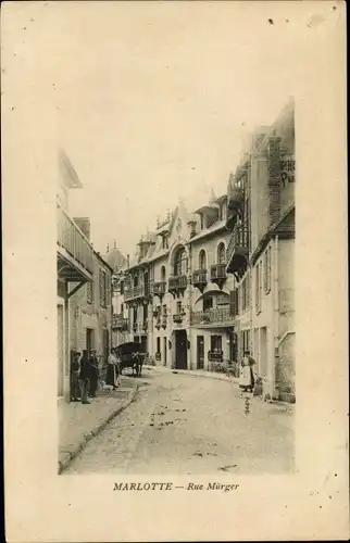 Ak Marlotte Seine et Marne, Rue Mürger