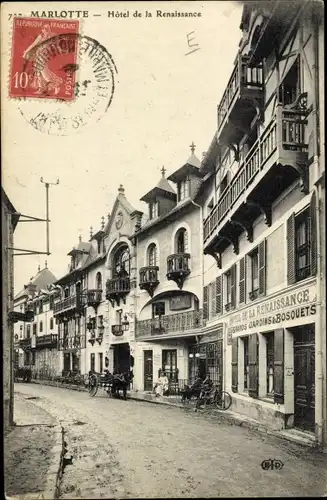 Ak Marlotte Seine et Marne, Hôtel de la Renaissance