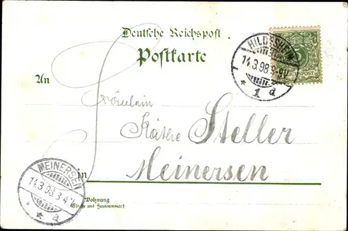 Litho Groß Lafferde Ilsede Niedersachsen, Restaurant zur Waage, Schule, Kriegerdenkmal, Bierstraße