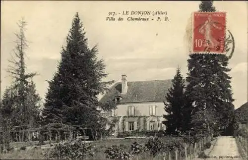 Ak Le Donjon Allier, Villa des Chambeaux
