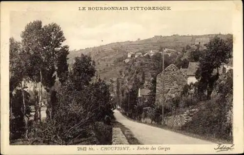 Ak Chouvigny Allier, Entrée des Gorges