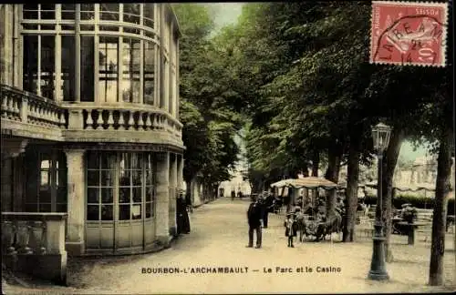 Ak Bourbon l'Archambault, Le Parc et le Casino